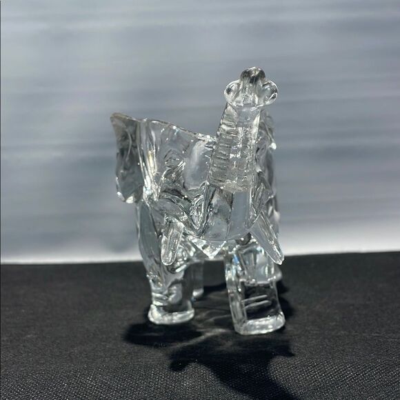 Elegant Glass Elephant Figurine - Picture 3 of 9